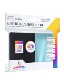  Gamegenic: Matte Double Sleeving Black Pack 2x 100