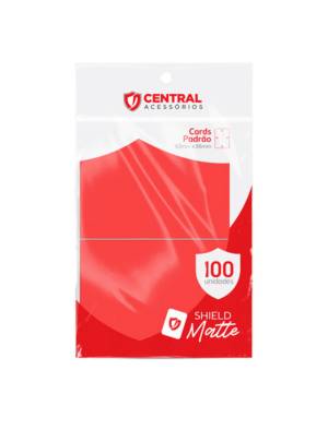 Central Shield - Matte: Vermelho