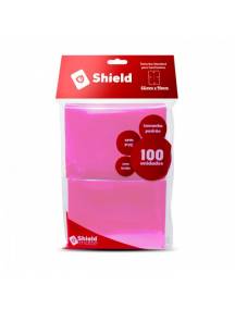 100 Shield Matte Pink 66x91mm - Central Magic