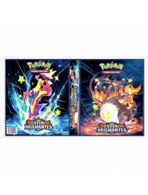 Fichário Pokémon Destinos Brilhantes - Charizard VMAX e Toxtricity VMAX