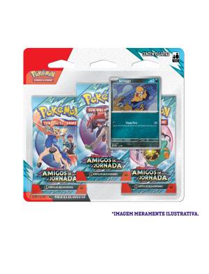 Pokémon TCG Blister Triplo - Amigos de Jornada - Scraggy