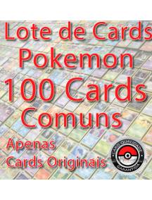 Lote de 100 Cards Pokemon - Comuns