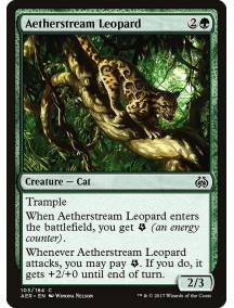 (Foil) Leopardo-das-correntes-de-éter / Aetherstream Leopard