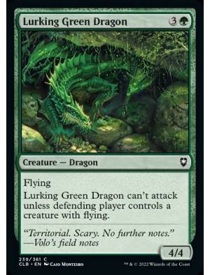 Dragão Verde à Espreita / Lurking Green Dragon
