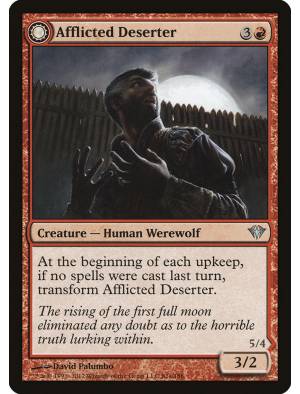 (Foil) Afflicted Deserter // Werewolf Ransacker