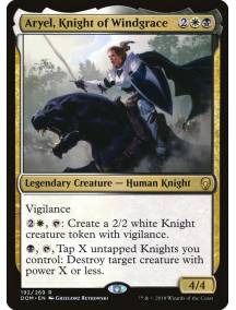 (Foil) Aryel, Cavaleira de Windgrace / Aryel, Knight of Windgrace