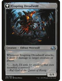 (Foil) Smoldering Werewolf // Erupting Dreadwolf