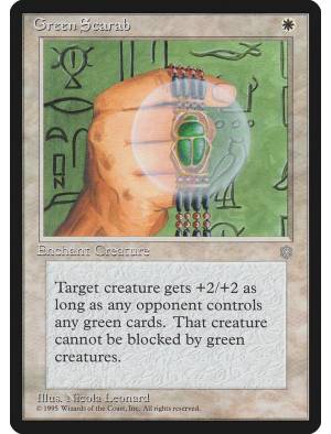 Escaravelho Verde / Green Scarab