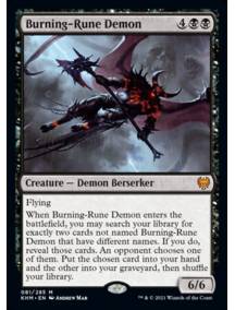 (Foil) Demônio da Runa Ardente / Burning-Rune Demon
