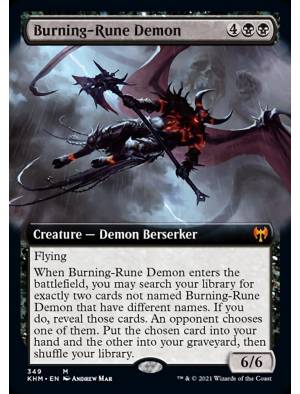 (Foil) Demônio da Runa Ardente / Burning-Rune Demon