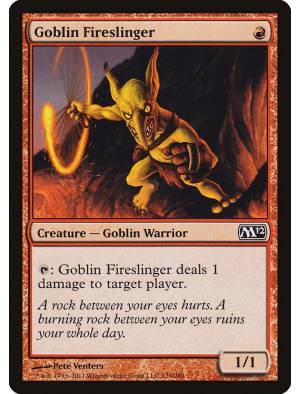 Goblin Atirador de Fogo / Goblin Fireslinger