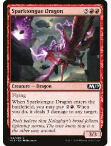 (Foil) Dragão Eletrolíngue / Sparktongue Dragon