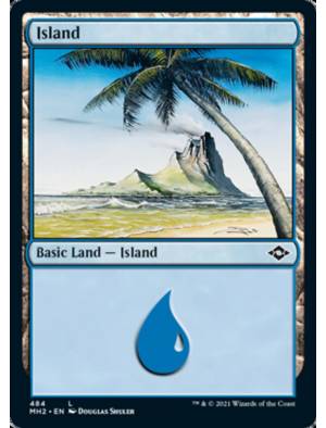 (Foil) Ilha (#484) / Island (#484)