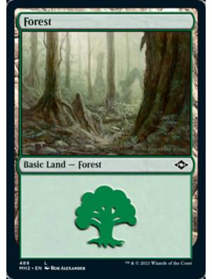 (Foil) Floresta (#489) / Forest (#489)