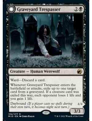 Card MTG Graveyard Trespasser // Graveyard Glutton da coleção Innistrad ...