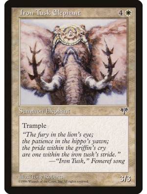 Iron Tusk Elephant / Elefante de Presas de Ferro