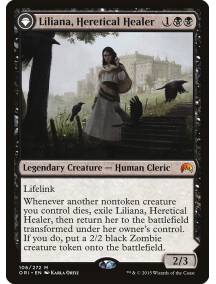 (Foil) Liliana, Heretical Healer // Liliana, Defiant Necromancer