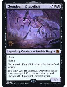 (Foil) Morte de Ébano, Dracolich / Ebondeath, Dracolich