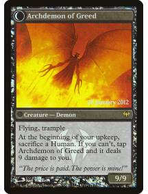 (Foil) Ravenous Demon // Archdemon of Greed