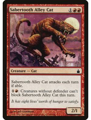Gato Dente de Sabre / Sabertooth Alley Cat