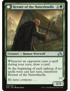 Hermit of the Natterknolls // Lone Wolf of the Natterknolls