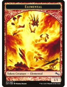 (Foil) Elemental // Elemental Token