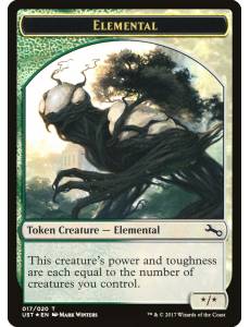 (Foil) Elemental // Elemental Token