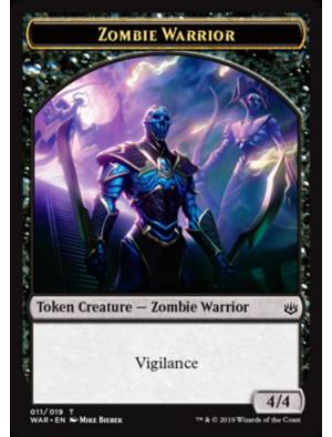 Token/Ficha Zombie Warrior