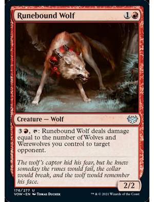 Lobo da Coleira Rúnica / Runebound Wolf