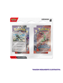Blister Quadruplo Pokémon Cyclizar Escarlate e Violeta 5 Forças Temporais