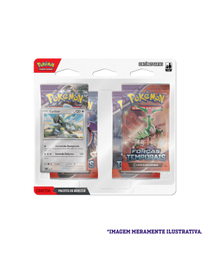 Blister Quadruplo Pokémon Cyclizar Escarlate e Violeta 5 Forças Temporais