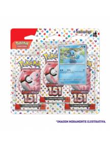 Blister Triplo Pokémon Coleção 151 Squirtle