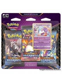 Triple Pack Pokémon Polteageist Destinos Brilhantes Coleção Festa Maluca