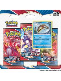 Triple Pack Pokémon Arrokuda Espada e Escudo 5 Estilos de Batalha