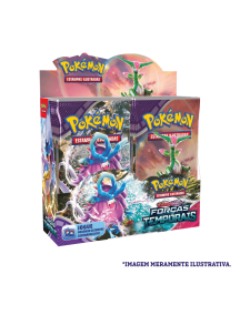 Caixa Selada Pokémon Escarlate e Violeta 5 Forças Temporais