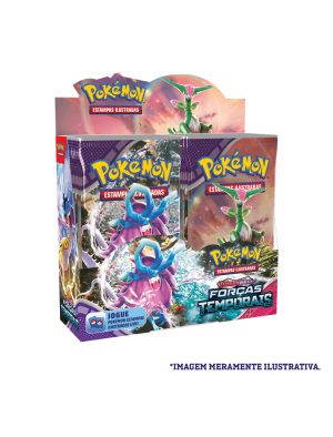 Caixa Selada Pokémon Escarlate e Violeta 5 Forças Temporais