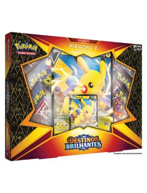 Box Pokémon Destinos Brilhantes Pikachu V