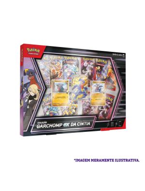 Box Pokémon Coleção Garchomp ex da Cíntia