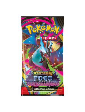 Booster Avulso - Megaevolução 2 - Fogo Fantasmagórico Booster Avulso - Megaevolução 2 - Fogo Fantasmagórico