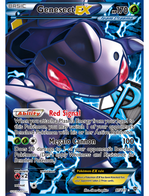 Genesect (rara, brilhante FOIL e Lendário!) - Pokémon TCG Cards (original  em português)