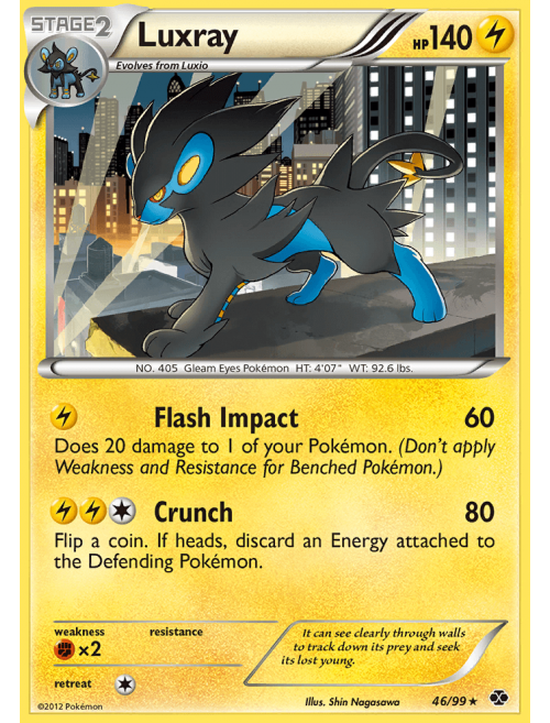 Luxray deveria ser tipo Elétrico/Dark(sombrio)???