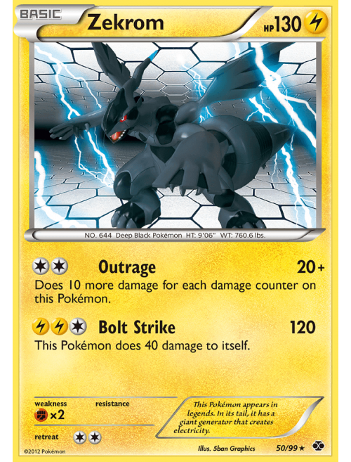 Zekrom PR-XY XY76  Pokemon TCG POK Cards