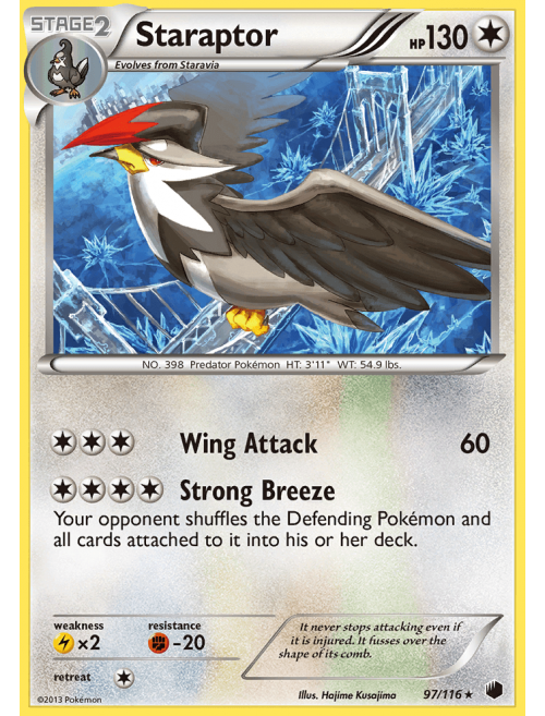 Staraptor (carta rara do tipo Voador) - Pokémon TCG Cards