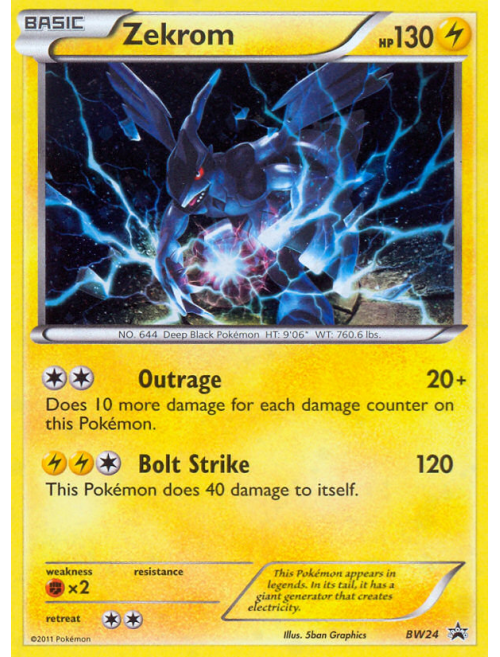 Zekrom PR-XY XY76  Pokemon TCG POK Cards