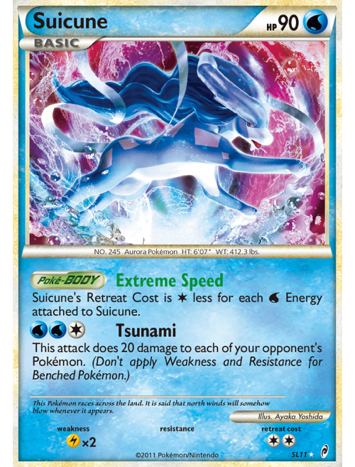 Carta Pokémon Lendário Suicune Gx Trovões Perdidos em Promoção na