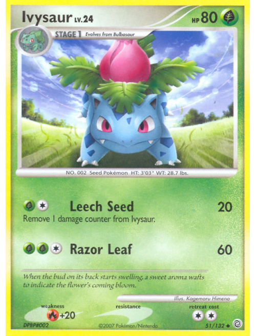 ivysaur: características, ataques e estatísticas