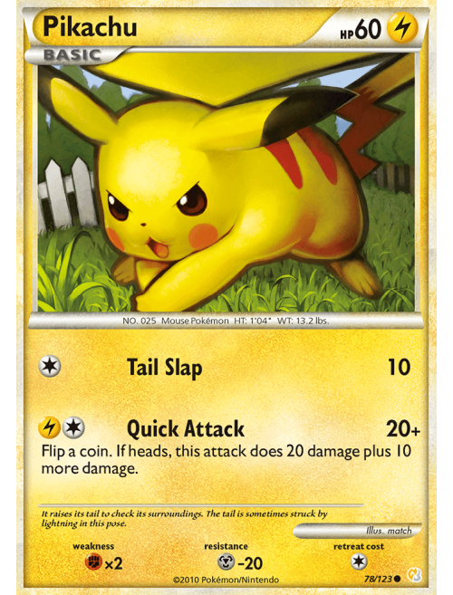 Pikachu, pokemon elétrico. Valor R$1,00 (1 unidade)