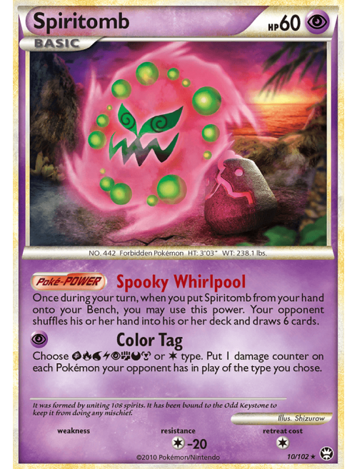 Spiritomb (103/198) Reinado Arrepiante - ORIGINAL COPAG POKÉMON TCG - RARA