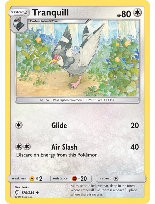 Tranquil Pokemon Card