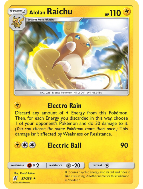 Carta Pokémon Pikachu ou Raichu Diversos Modelos Escolha Pronta